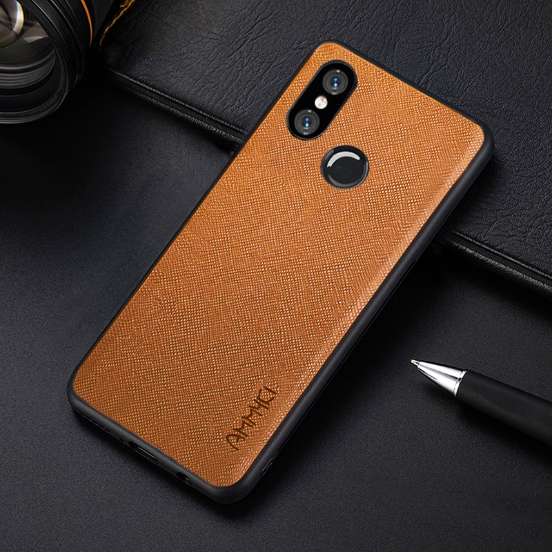 Ốp Lưng Chất Liệu TPU Phối Da Cho Xiaomi Mi 8 8 SE Xiaomi Redmi Note 5 7 India Note 5 7 Pro