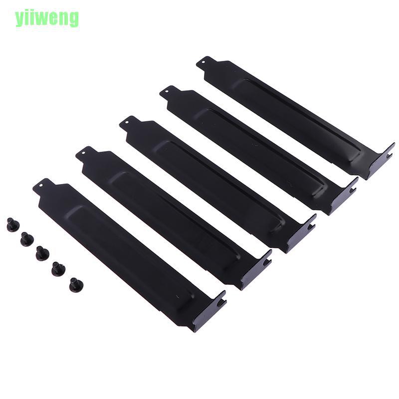 Set 5 Tấm Lọc Bụi Bằng Kim Loại Màu Đen Cho Máy Tính PCI