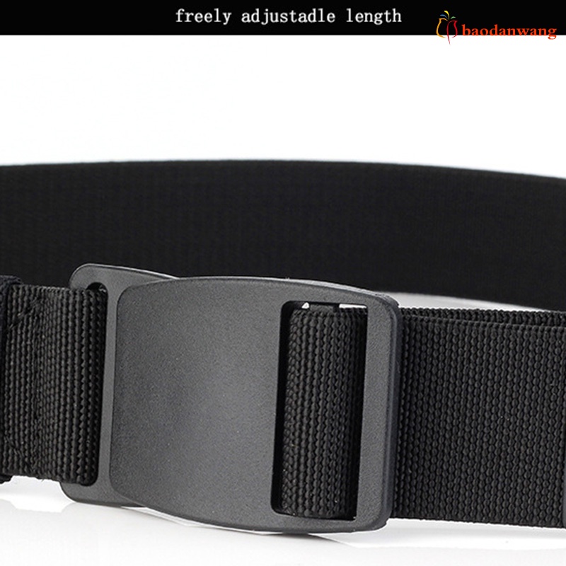 Dây thắt lưng nylon nhựa co giãn có khóa cài bền tiện lợi dành cho nam