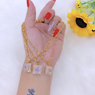 Dây chuyền nữ dát vàng 18k ekhm81g