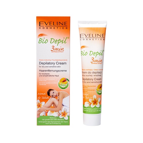 Kem tẩy lông hữu cơ 3 vùng (tay, chân, nách, bikini) Eveline Bio Depil 125ml