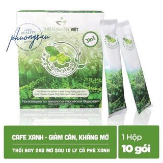Cà Phê Xanh - Giảm Cân , Kháng Mỡ ( combo 10 hộp siêu siêu tiết kiệm)