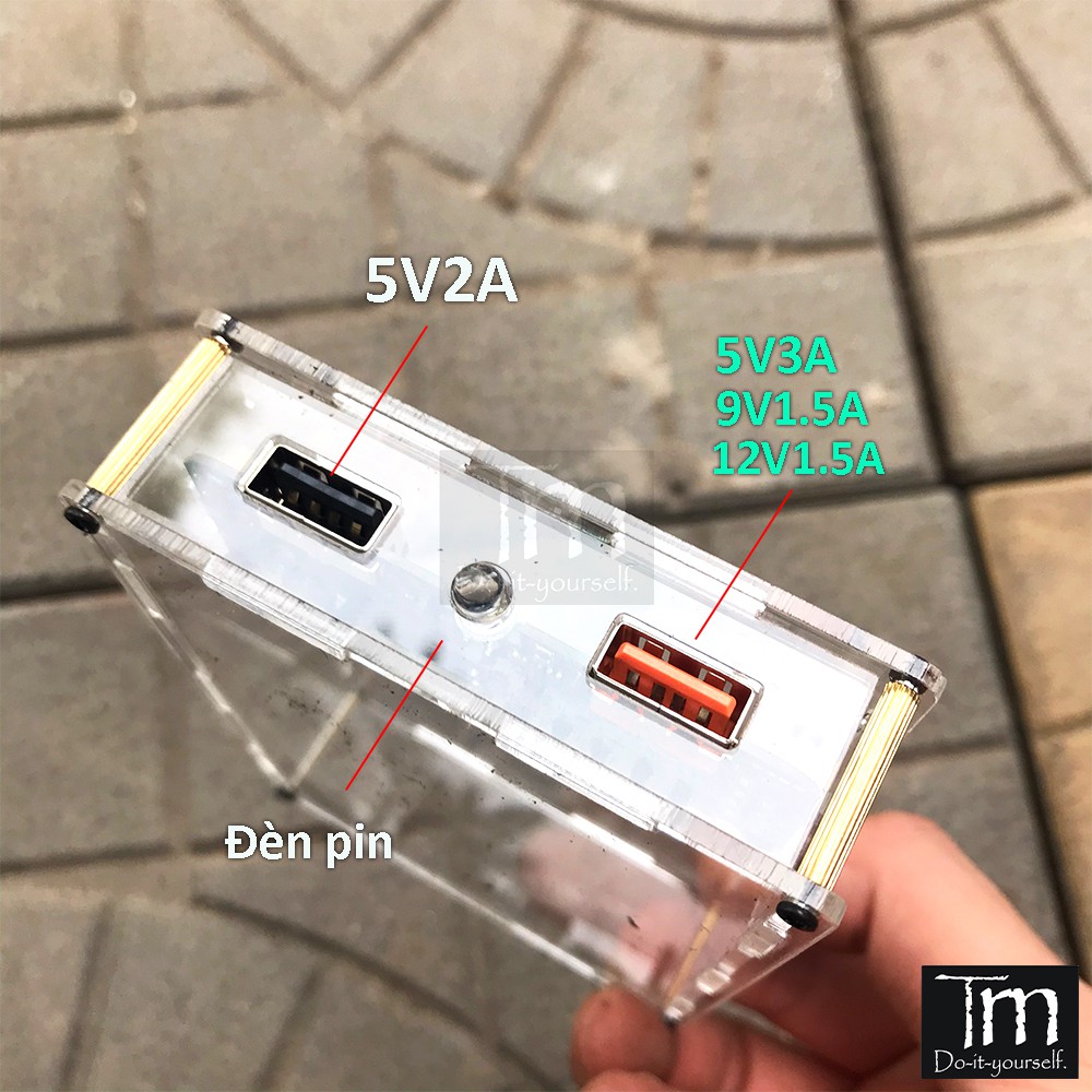 [Mã ELMSM3 giảm 20K đơn bất kì] Box Sạc Dự Phòng Mica 4/6/8 Cell Sạc Nhanh QC | BigBuy360 - bigbuy360.vn