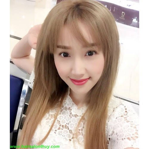 Thuốc nhuộm tóc Vàng khói LÊN TỪ NỀN TÓC ĐEN(TẶNG KÈM OXY TRỢ NHUỘM + GĂNG TAY) | BigBuy360 - bigbuy360.vn