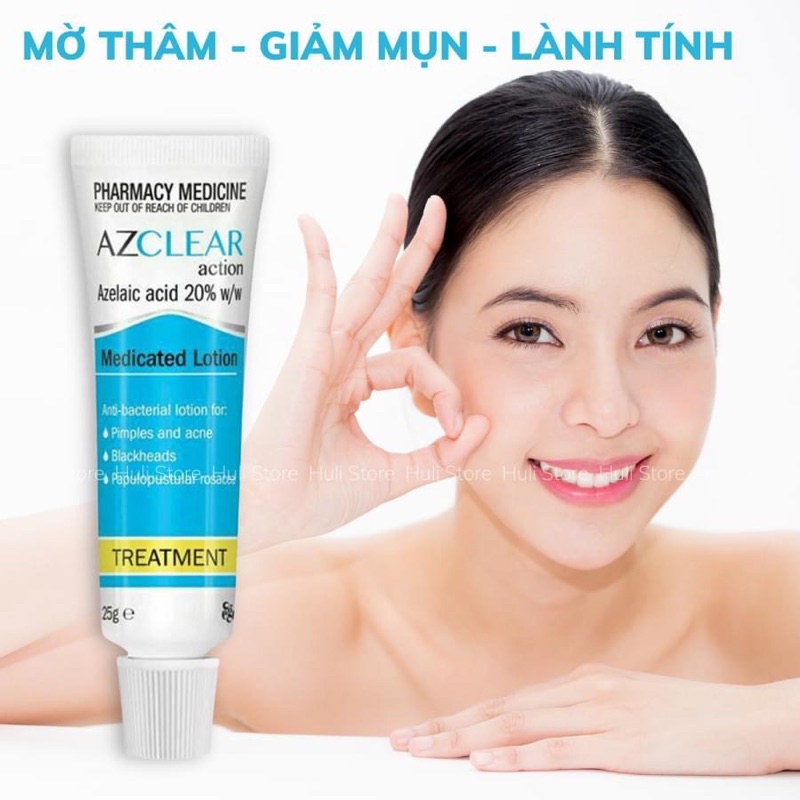 Kem mụn Azclear Action Azelaic Acid 20% Medicated lotion