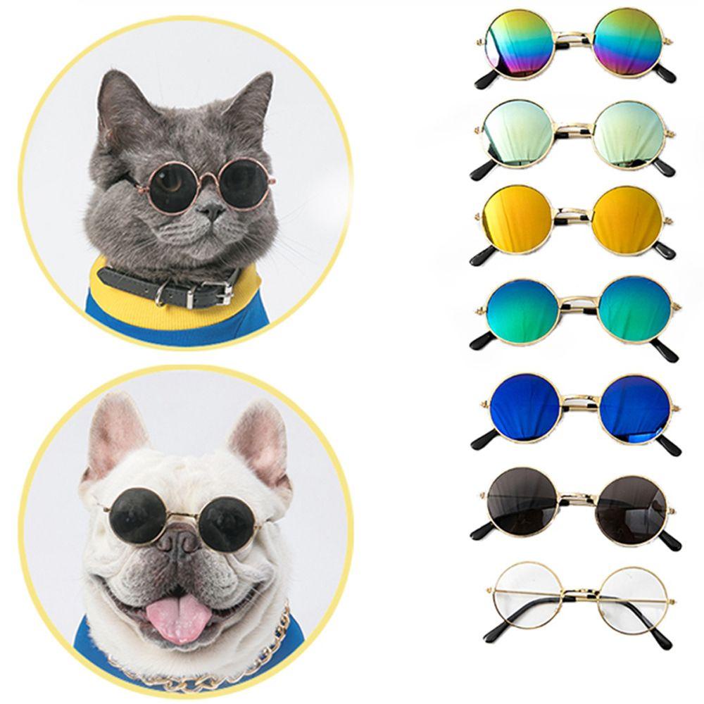 GIOVANNI Mắt Kính Hình Tròn Nhiều Màu Dùng Làm Đạo Cụ Chụp Ảnh Cho Mèo