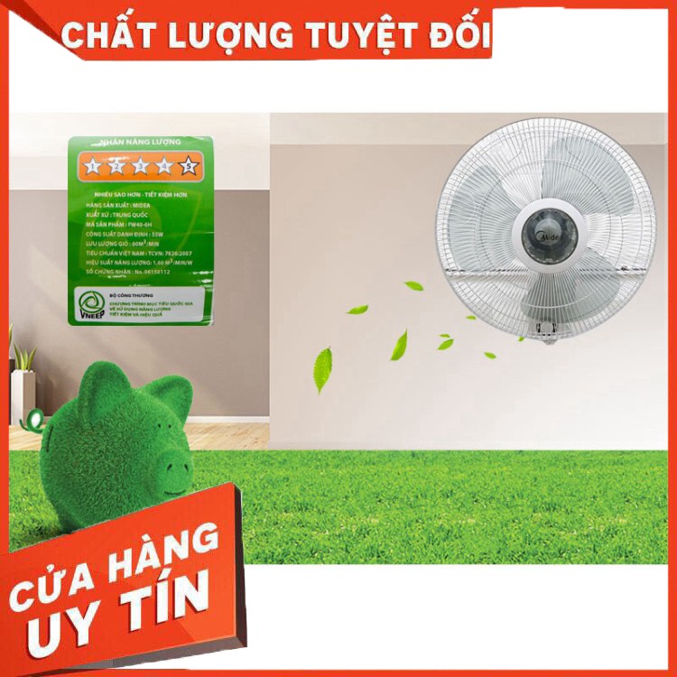 [Hàng chính hãng] Quạt Treo Tường Midea FW40-6H (55W) - Hàng chính hãng Mới 100%