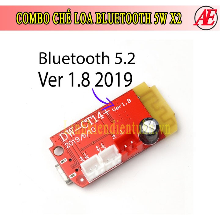 Combo chế loa Bluetooth 5w x2