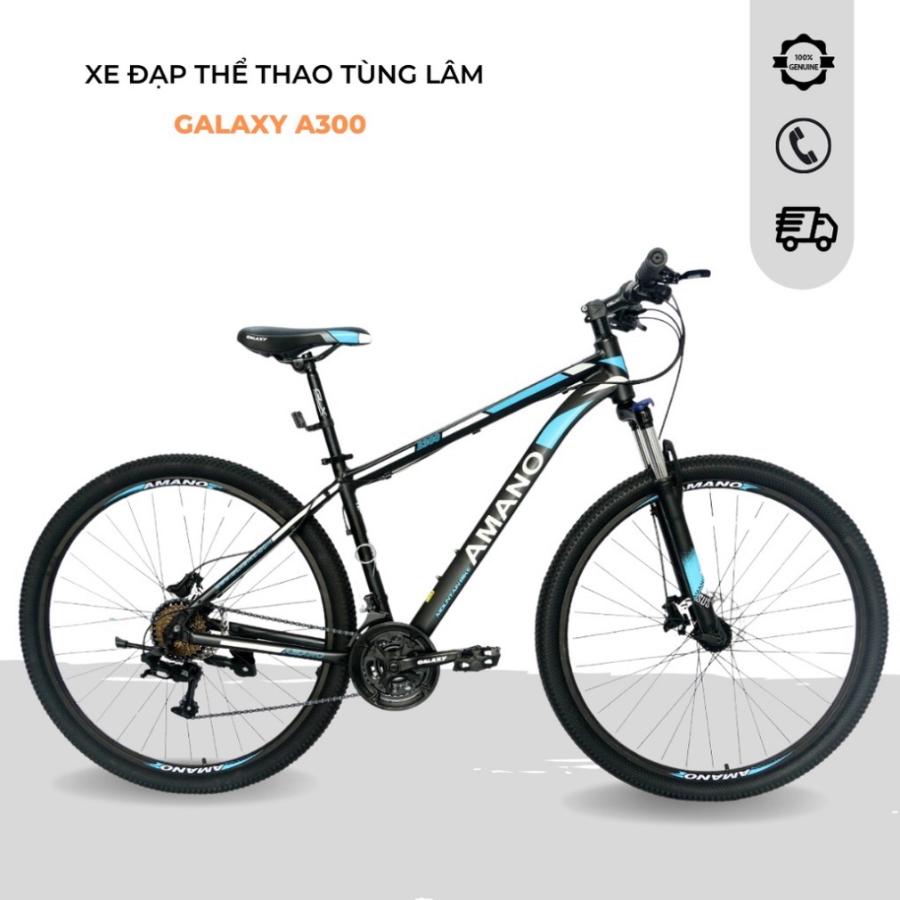 XE ĐẠP ĐỊA HÌNH AMANO A300 GALAXY PHANH DẦU KHUNG NHÔM CAO CẤP