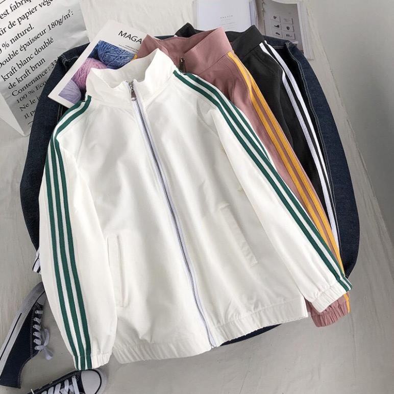 Áo gió thể thao- Áo khoác Nam Nữ 3 sọc - Áo khoác nữ thể thao cao cấp | BigBuy360 - bigbuy360.vn