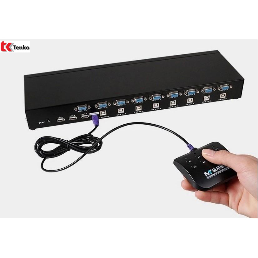 Bộ Gộp VGA KVM 8 Vào 1 Ra MT VIKI MT-801 UK