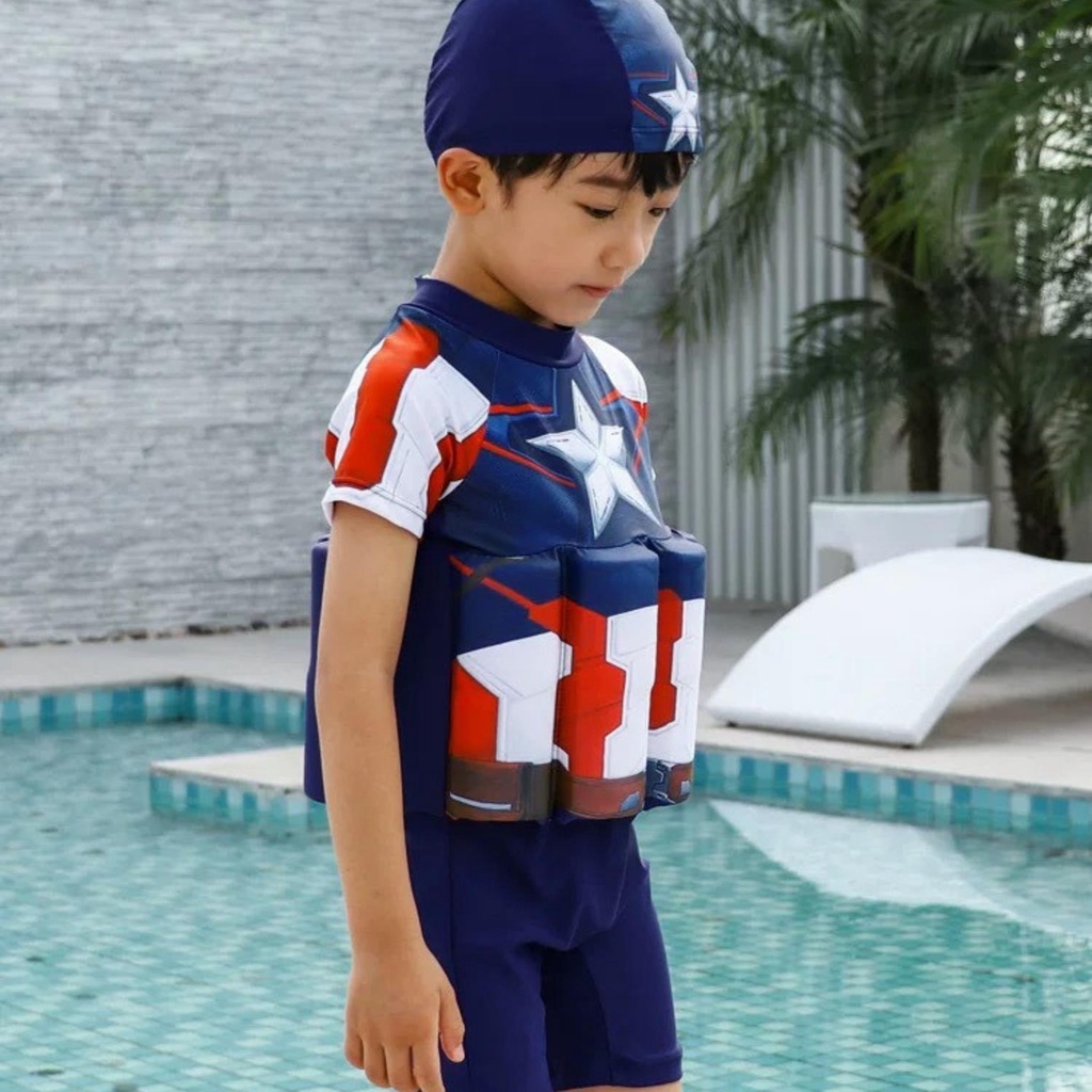 Đồ bơi trẻ em ,áo bơi liền phao tự nổi , bộ liền có phao cho bé trai hàng Loại 1