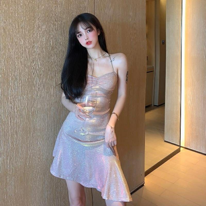 Đầm hở lưng bling bling sexy
