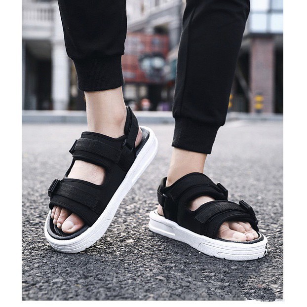 Giầy Sandal Nam Đế Chữ - quai hậu nam học sinh quai ngang Đế Chữ Mẫu Mới Sandal 2021