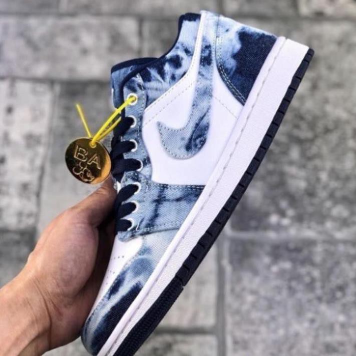 [MIỄN PHÍ SHIP] Giầy Thể Thao Air Jordan Low denim jeans màu xanh da bò | BigBuy360 - bigbuy360.vn