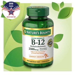 Viên uống Vitamin B12 Nature Made, Nature's Bounty, Kirkland