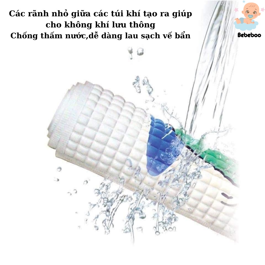 Nệm nước thoáng khí cho bé sơ sinh - 100% cao su non chống thấm KAREAL 60x90cm
