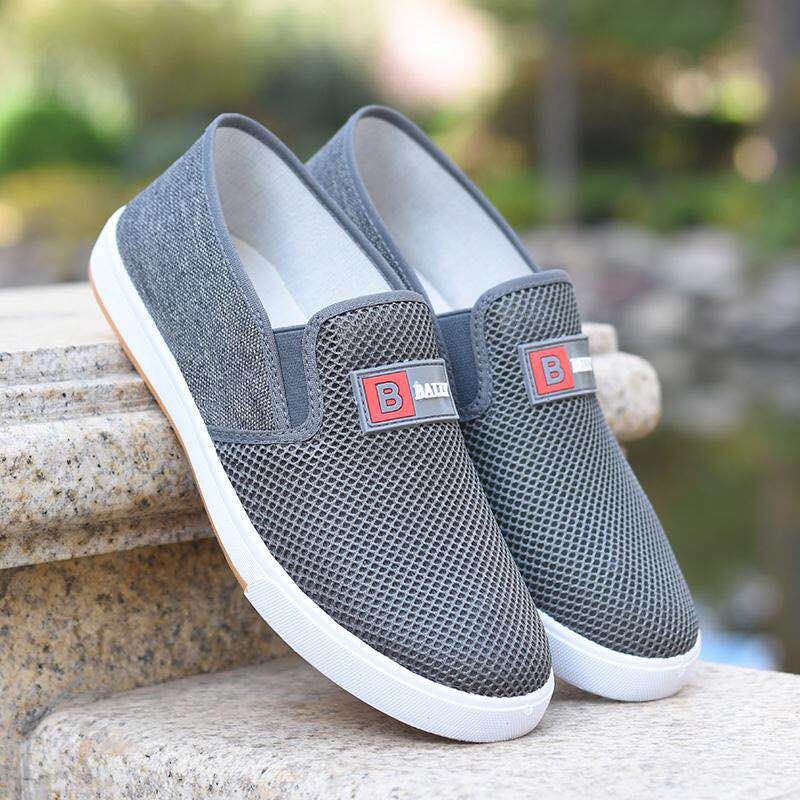 (Có 2 Màu) Giày lười vải lưới Bally nam kiểu dáng đơn giản