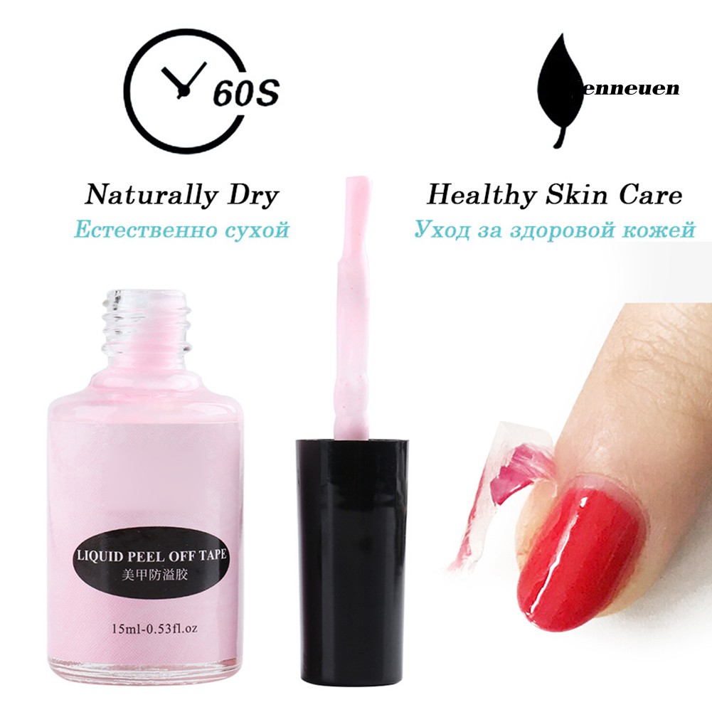 [Hàng mới về] Gel Dán Chống Tràn Khi Sơn Móng Tay 15ml Chất Lượng Cao