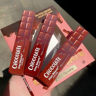 Set 3 Son kem velvet Kiss Beauty Chocolate Creamy🍫 Milk