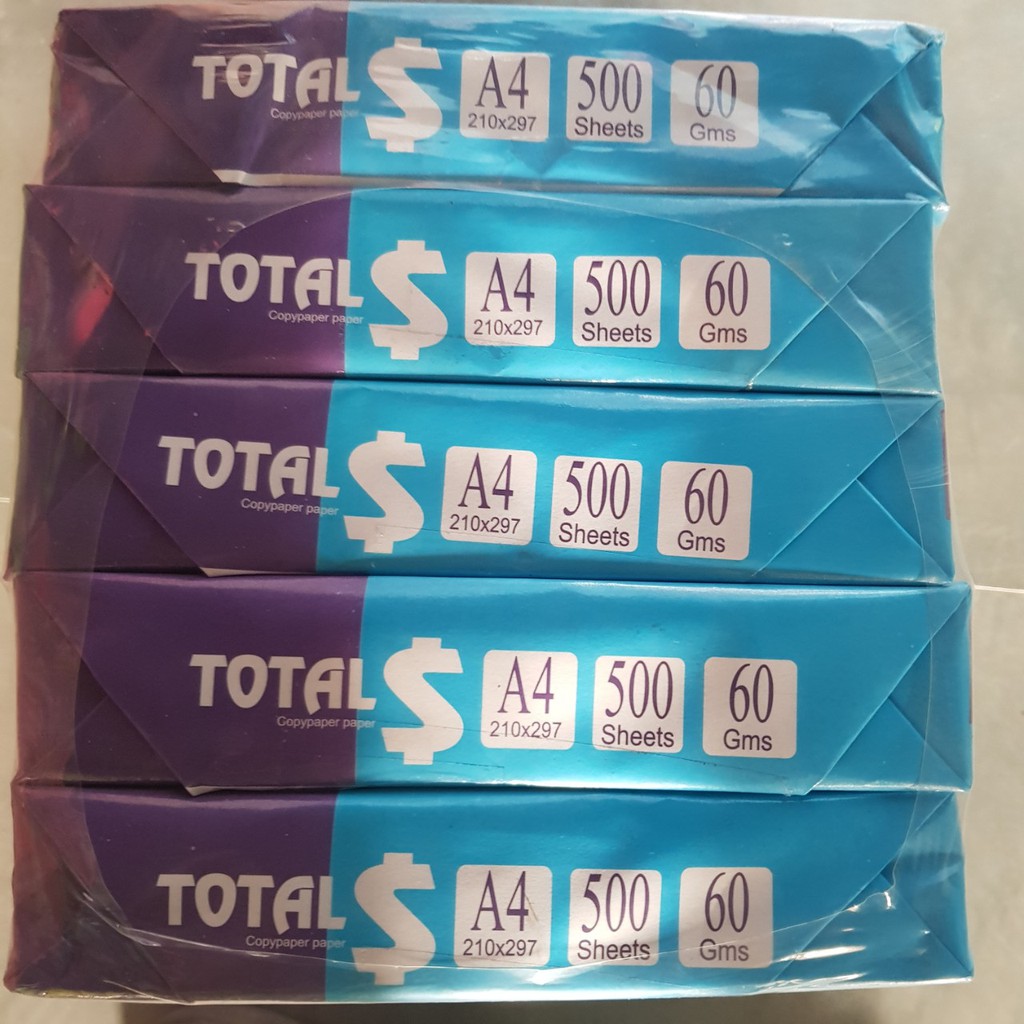 Giấy A4 Total 60gsm