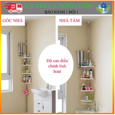 Kệ góc rút  tầng để đồ nhà tắm, nhà bếp nhà vệ sinh điều chỉnh độ cao tuỳ ý phong cách châu âu tiết kiệm không gian