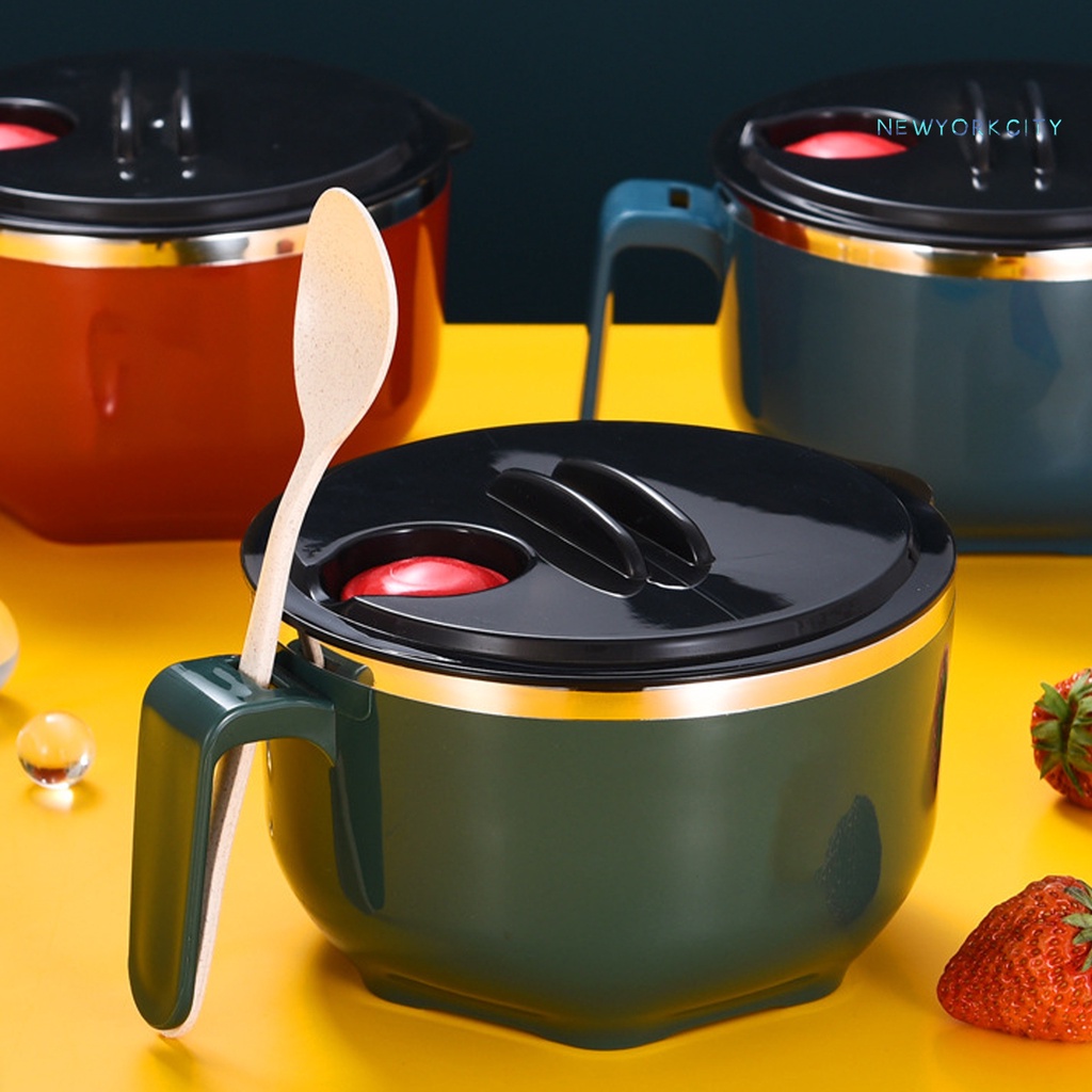 Tô Nấu Mì Bằng Thép Không Gỉ Không BPA 1000ml/1300ml