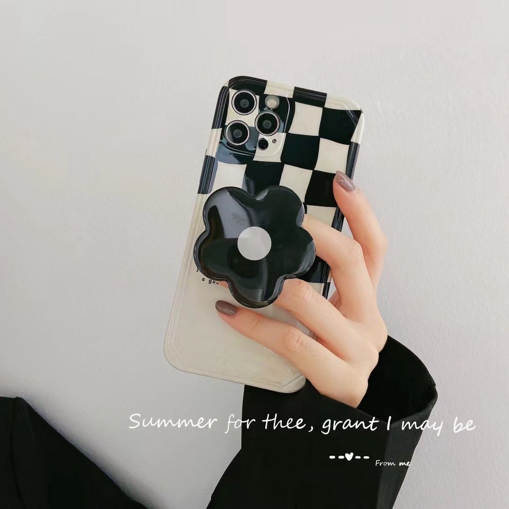 Ốp Điện Thoại tpu Mềm Chống Rơi Có Giá Đỡ Hình Hoa Cho Iphone 14promax 13promax 12 pro max 11 pro max xs max xr x 7 8 plus