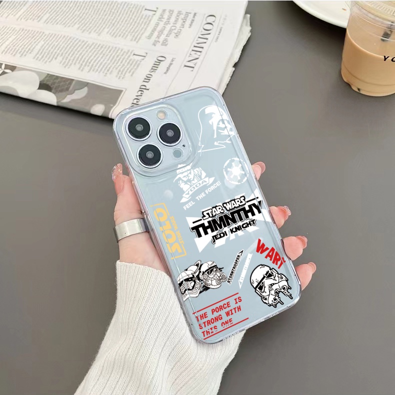 Ốp Điện Thoại TPU Trong Suốt Họa Tiết Star Wars Cho Xiaomi Redmi Note 11 12 Pro 5G 11S 10 Pro 4G 10S Redmi 12C 11A 10C 9C