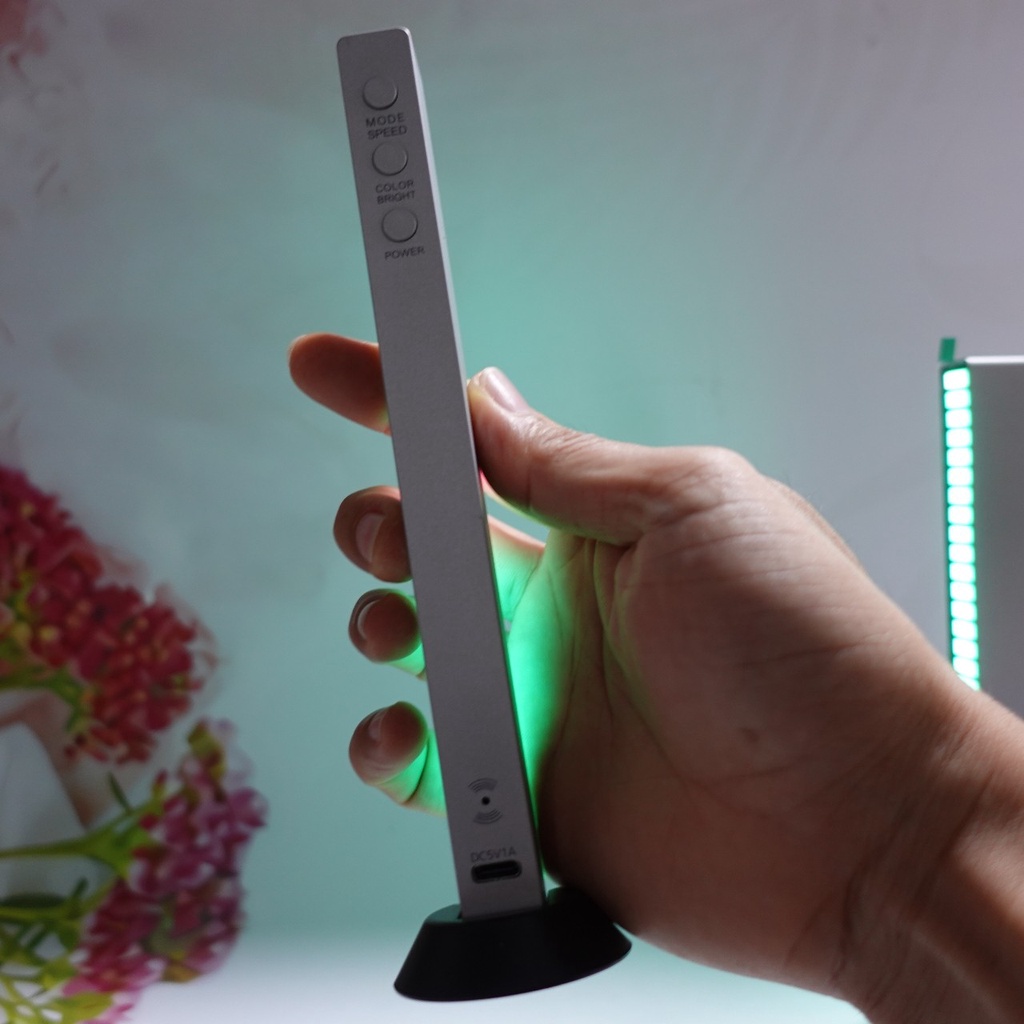 Thanh Đèn LED RGB Nháy Theo Nhạc Máy Tính, 32 Hạt Màu Cảm Ứng Âm Thanh-T0107