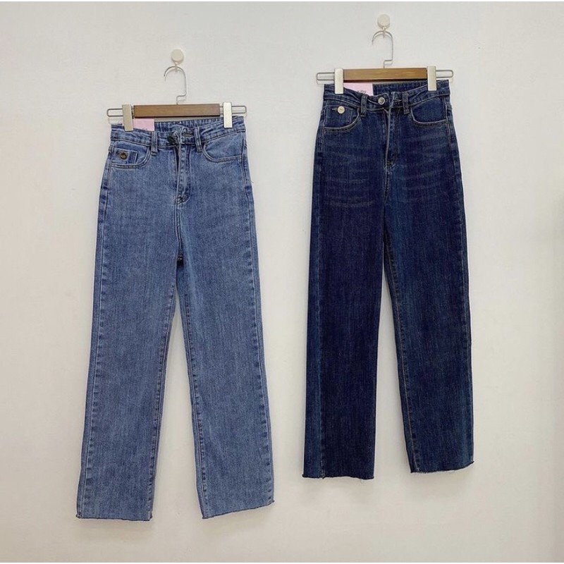 Quần jeans nữ ống đứng mã 3691 hàng quảng châu FANEGU | BigBuy360 - bigbuy360.vn