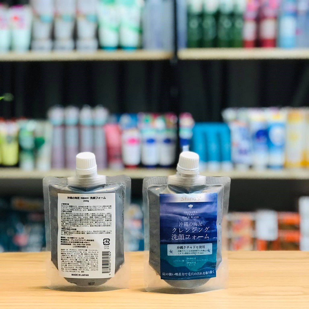 Sữa Rửa Mặt Tẩy Trang Bùn Khoáng Sạch Sâu, Se Khít Lỗ Chân Lông Shina Okinawa Nhật Bản - Tuýp 200g