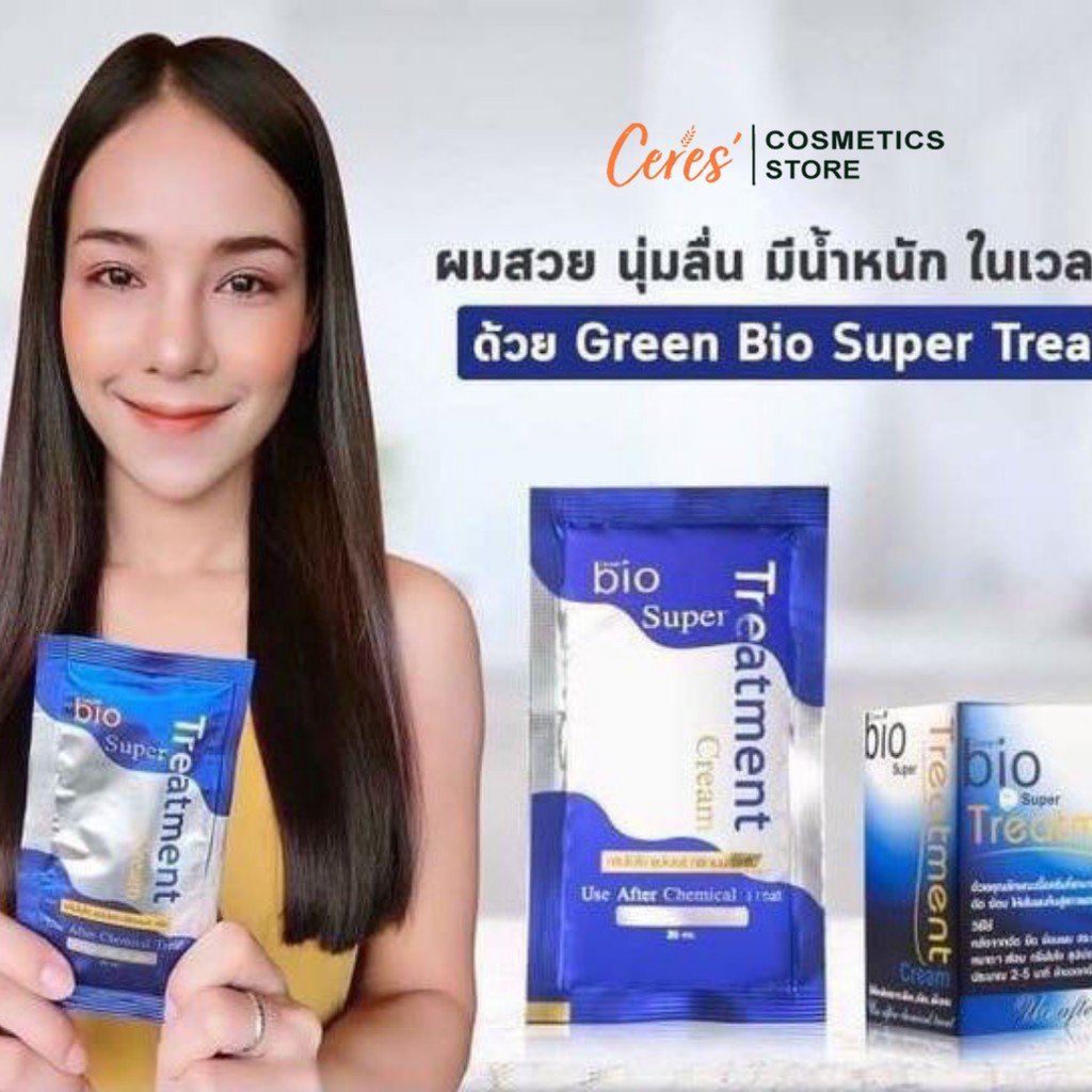 Ủ Tóc 💕𝑭𝒓𝒆𝒆𝒔𝒉𝒊𝒑💕 Kem Ủ Tóc Bio Super Treatment Thái Lan Siêu Mềm Mượt Phục Hồi Tóc