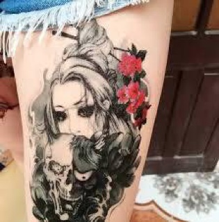 Hình xăm dán ( cô gái thần chết)