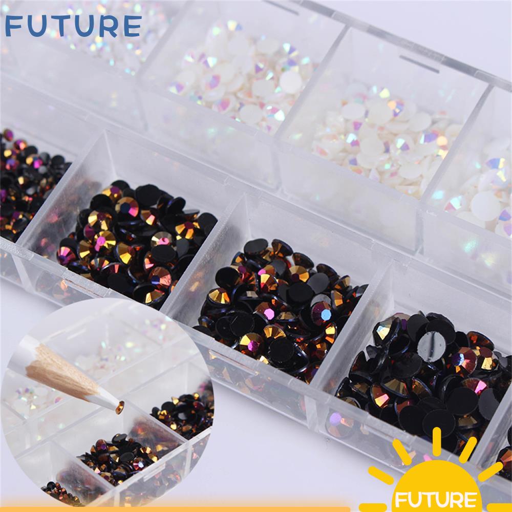 Hình Dán Trang Trí Móng Tay Làm Đẹp Thời Trang DIY|Bút Đính Trang Trí Móng Tay 3D Màu Trắng Đen