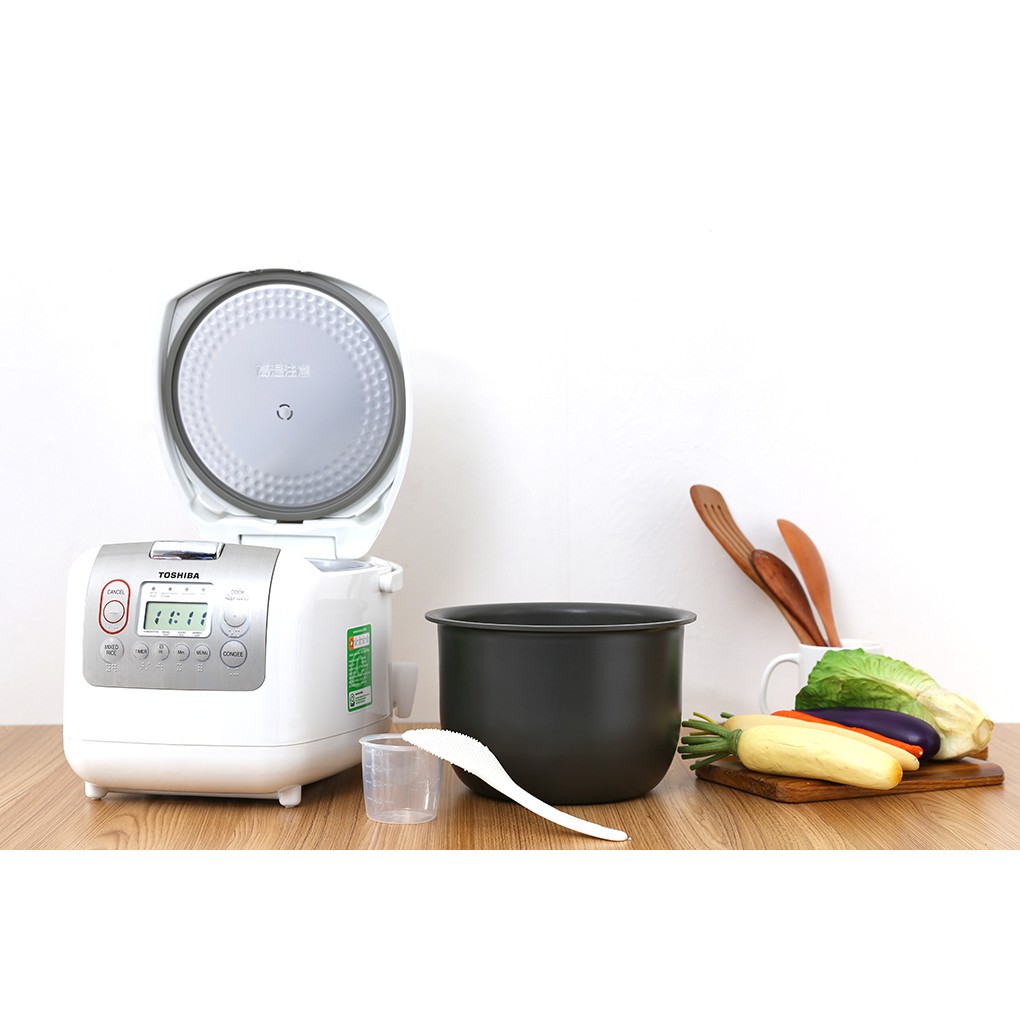 Nồi cơm điện tử Toshiba 1.8 lít RC-18NMFVN(WT) - Hàng chính hãng | BigBuy360 - bigbuy360.vn