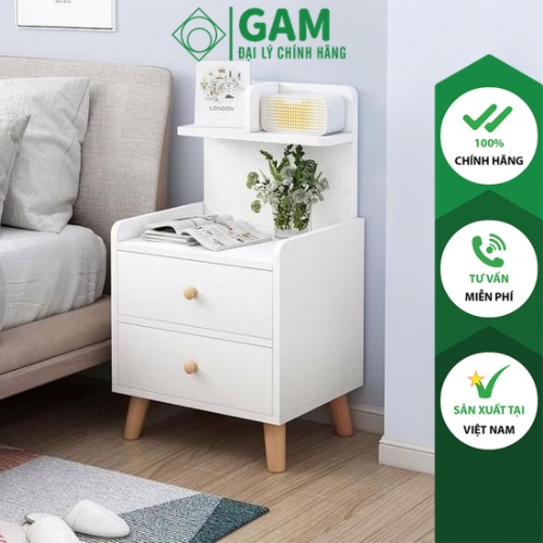 Tab đầu giường, tủ đầu giường 2 ngăn kéo phong cách Nordic chính hãng IGA - GP172