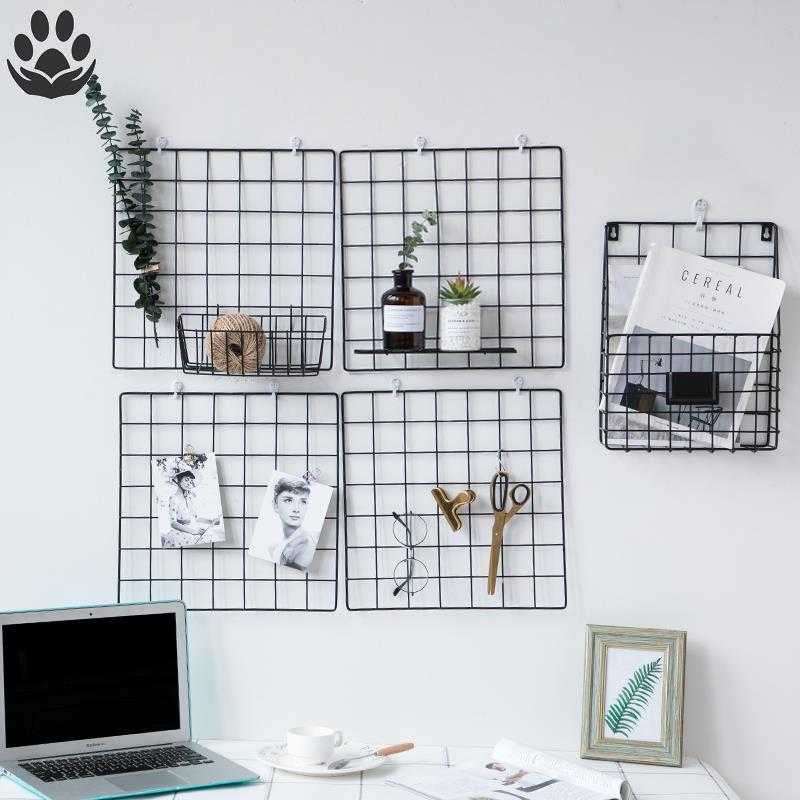 Combo 5 tấm khung lưới decor đa năng Milk shop EW03  màu đen trang trí ảnh đồ lưu niệm