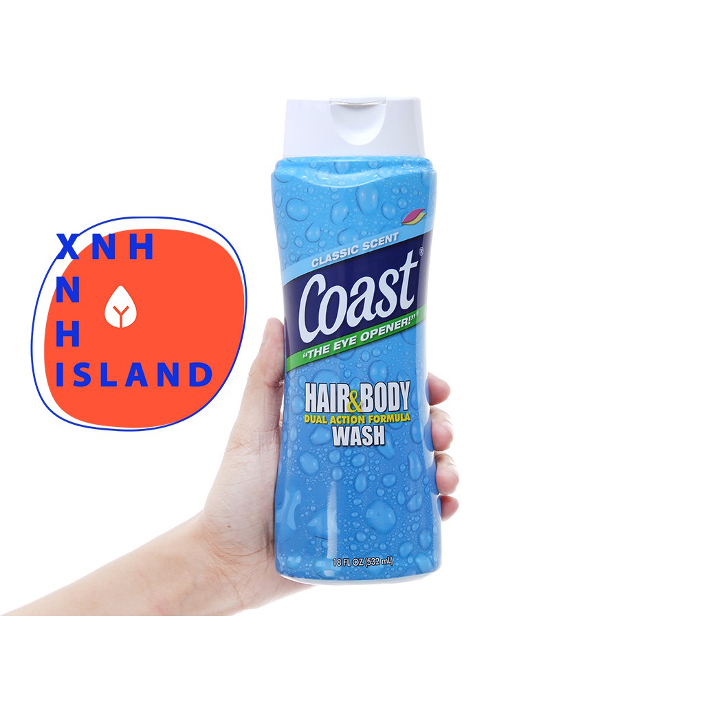 Sữa Tắm Gội Toàn Thân COAST 2in1 Mỹ - 532ml | BigBuy360 - bigbuy360.vn