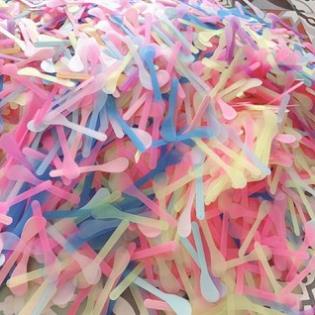 Muỗng trộn kem, khuấy kem - Muỗng kem face - Thìa Lấy Sản Phẩm, Kem