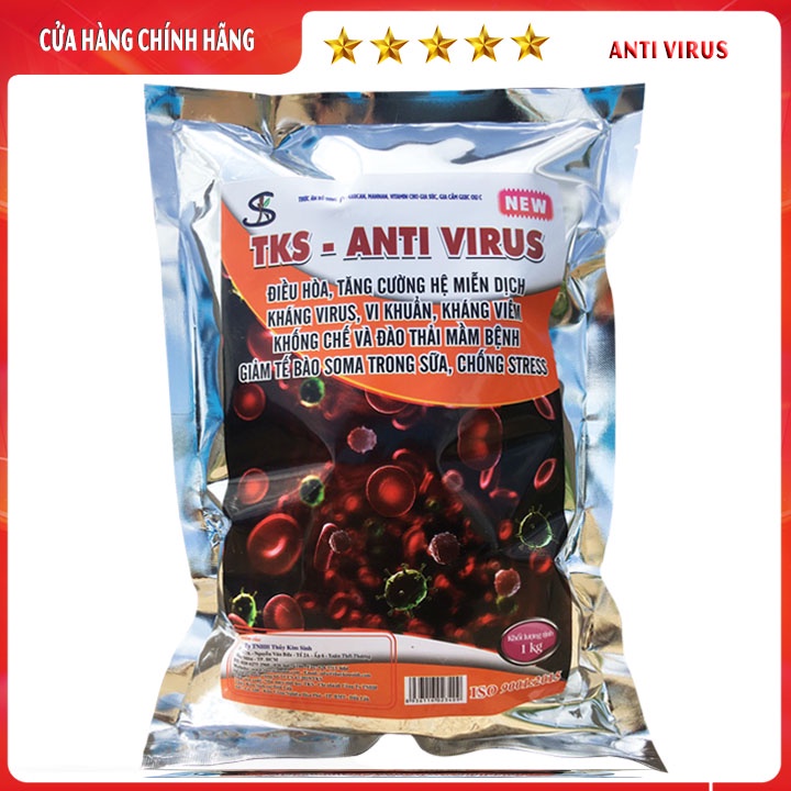 ANTI VIRUS: Điều Hòa, Tăng Hệ Miễn Dịch, Kháng Khuẩn, Virus Gây Bệnh Cho Vật Nuôi - GÓI 100GR