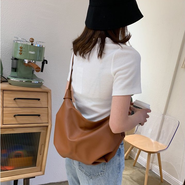 Túi Xách Đeo Vai/Đeo Chéo Ngăn Chứa Lớn Kiểu Dáng Đơn Giản Cho Nữ