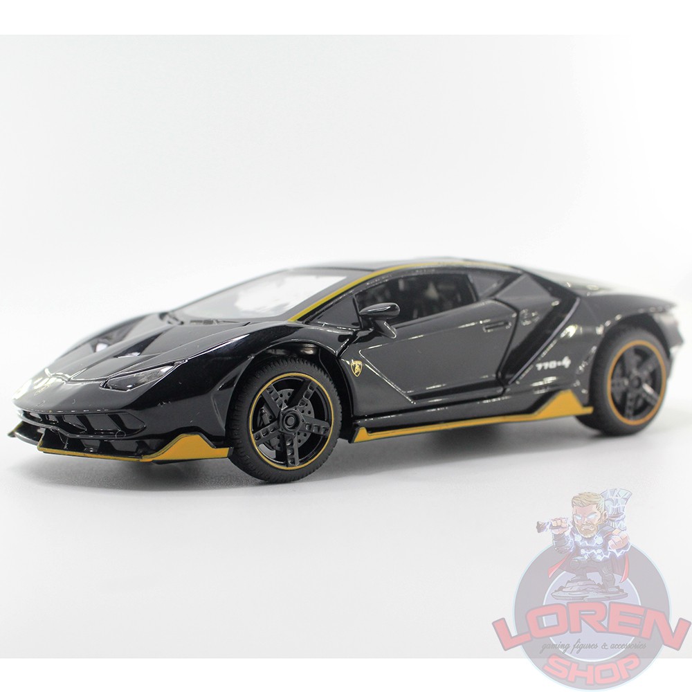 Mô hình ô tô kim loại tỷ lệ 1:32 Lamborghini Centenario LP770-4, siêu xe đồ chơi có đèn còi lorenshop