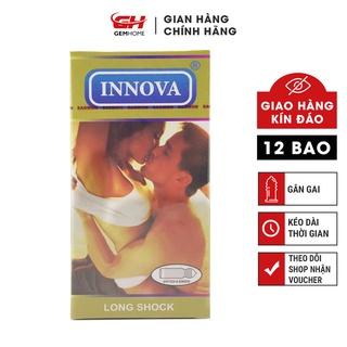 Bao Cao Su INNOVA Vàng Kéo dài thời gian quan hệ gân gai -GEMHOME