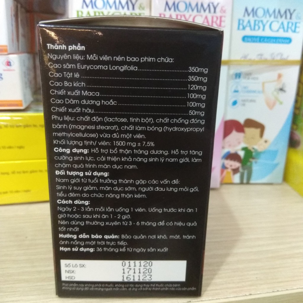 Thuoc tăng cường sinh lý  KA MAN Kingphar -Giúp  bổ thận , tráng dương,tăng cường sinh lý nam an toàn hiệu quả.