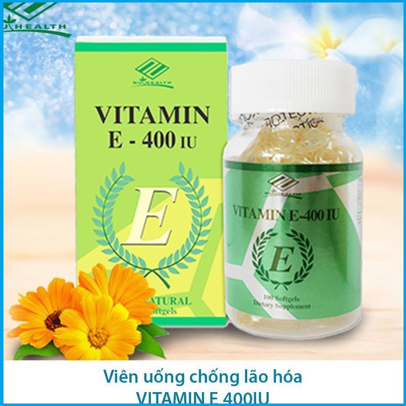 [Hàng Mỹ] Vitamin E hàm lượng 400iu, hộp 100 viên nhập khẩu mỹ