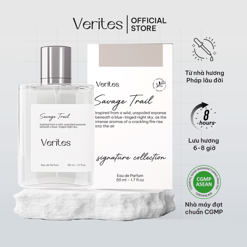 Combo Nước Hoa Đôi Nam Nữ VERITES Sauvage Trail + Joie De Vivre 50ml x2