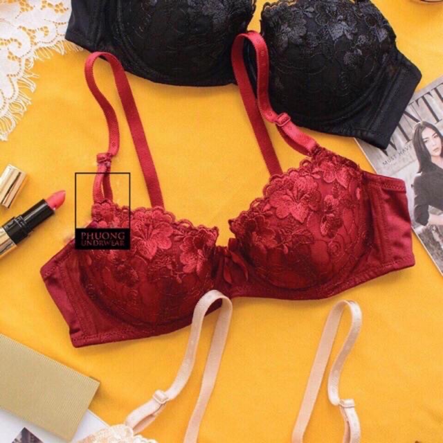 Áo lót love xuất nhật thêu ren ko đệm có gọng