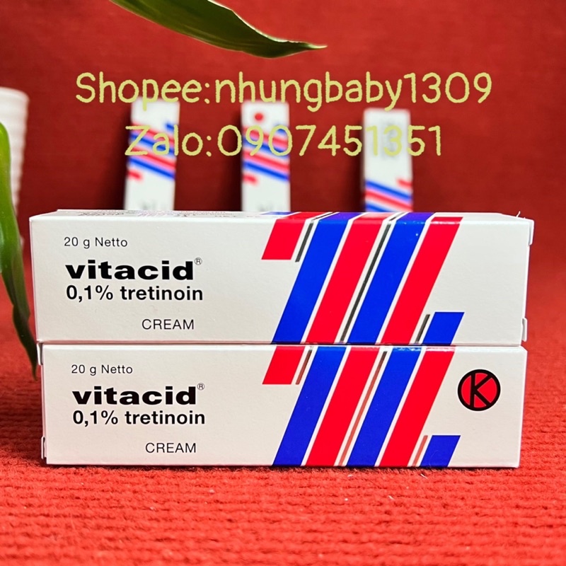 kem Vitacid Tretinoin 0.1% chống lão hoá