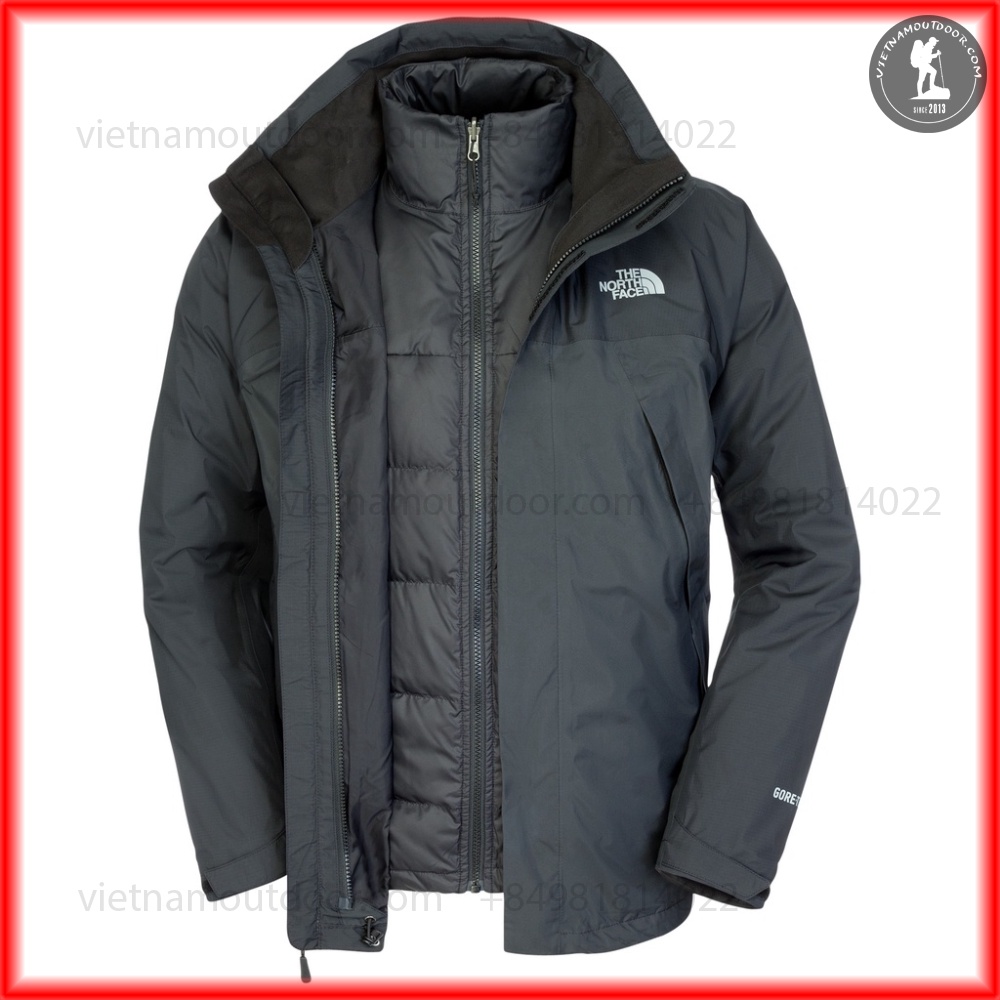 Áo Khoác nam The North Face  5 in 1 lông vũ -  [ hàng xuất xị.n ] - áo có thể tách rời thành 5 kiểu